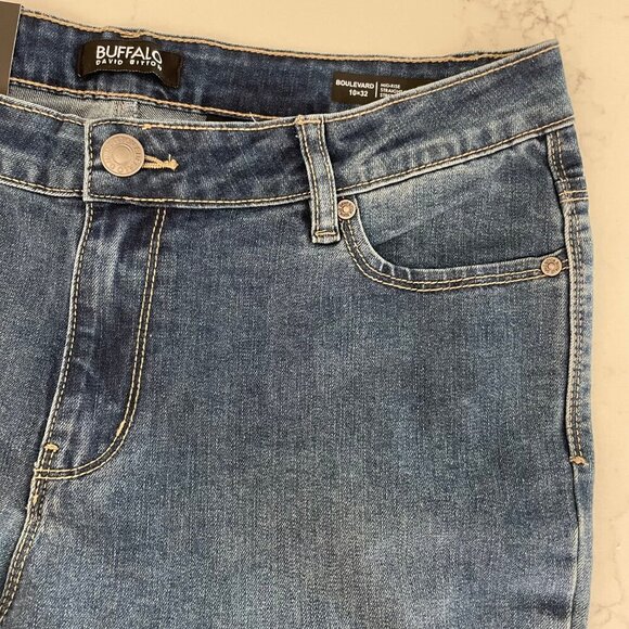 Buffalo David Bitton Boulevard Slim Fit MRise Cotton Blend Jeans Sz 10 x 32 NWT - Picture 5 of 12
